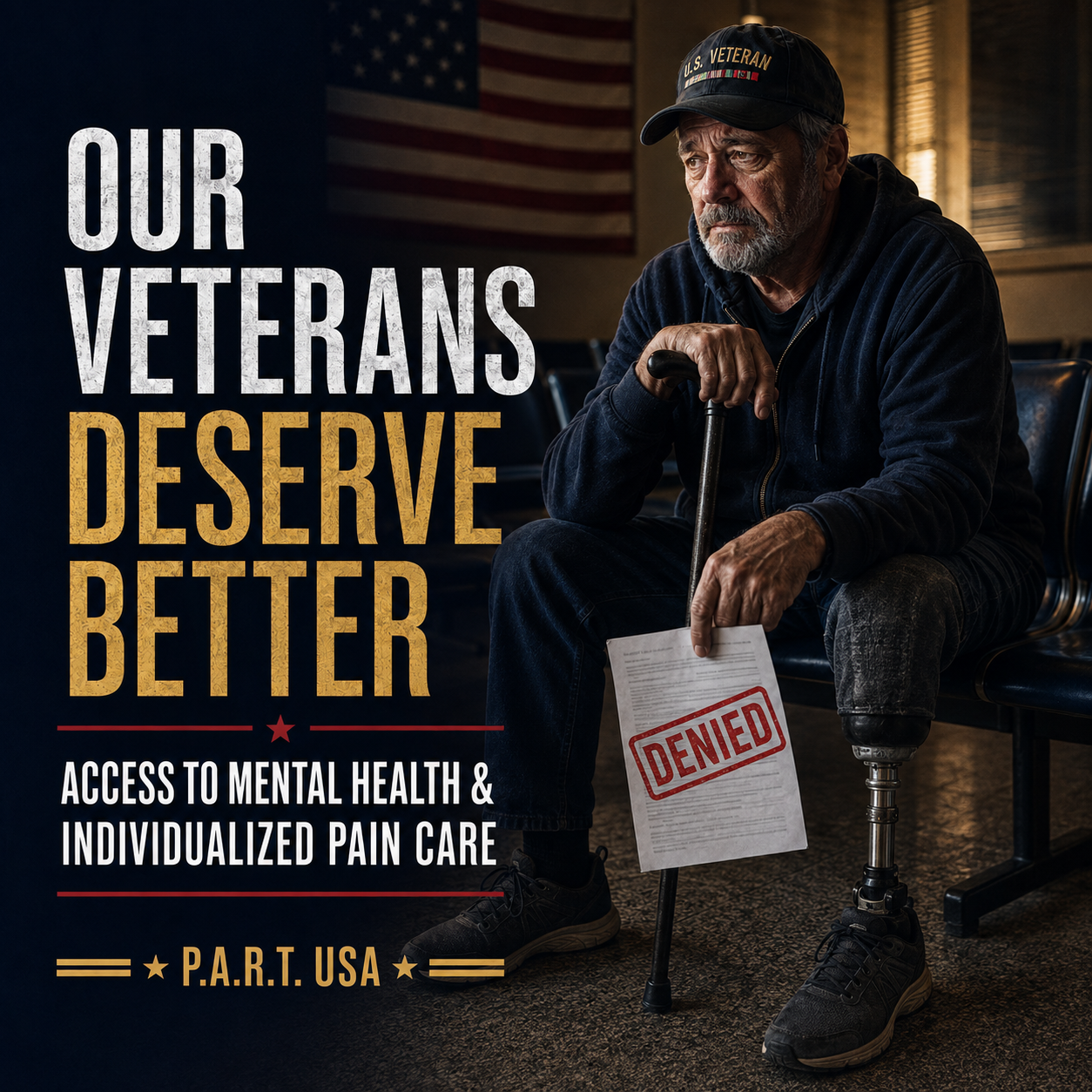 Our Veterans Deserve Better - Access to Mental Health and Individualized Pain Care